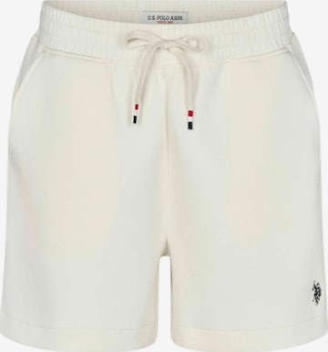 U.S. POLO ASSN. Regular Broek ' UWMacha ' in Wit: voorkant