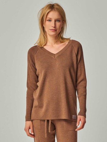YOU LOOK PERFECT Leisure suit 'LOUNGEWEAR SET  - Pullover Dorina & Pants Bella' in Brown