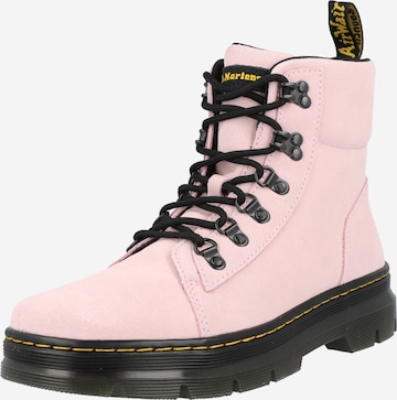 Dr. Martens Lace-up bootie 'Combs' in Pink: front