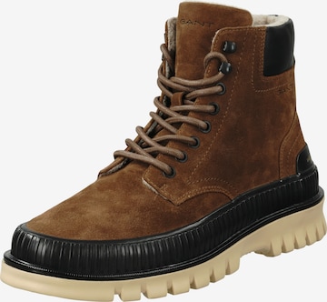 GANT Lace-Up Boots 'Nebrada' in Brown: front