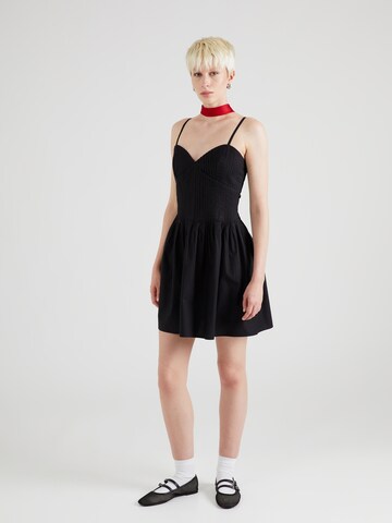 TOPSHOP Καλοκαιρινό φόρεμα σε μαύρο: μπροστά