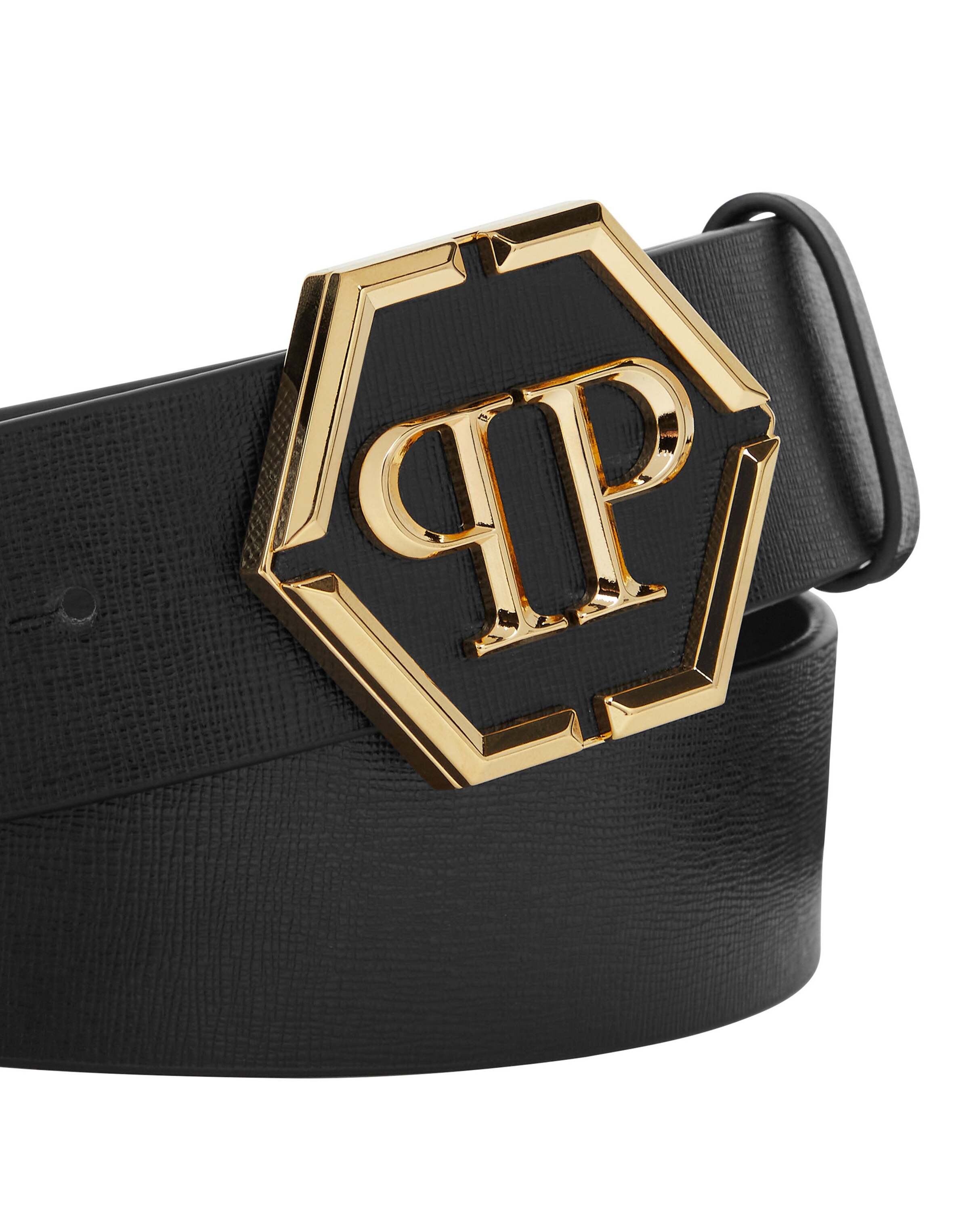 Philipp Plein - Cinturón 'Hexagon' en negro