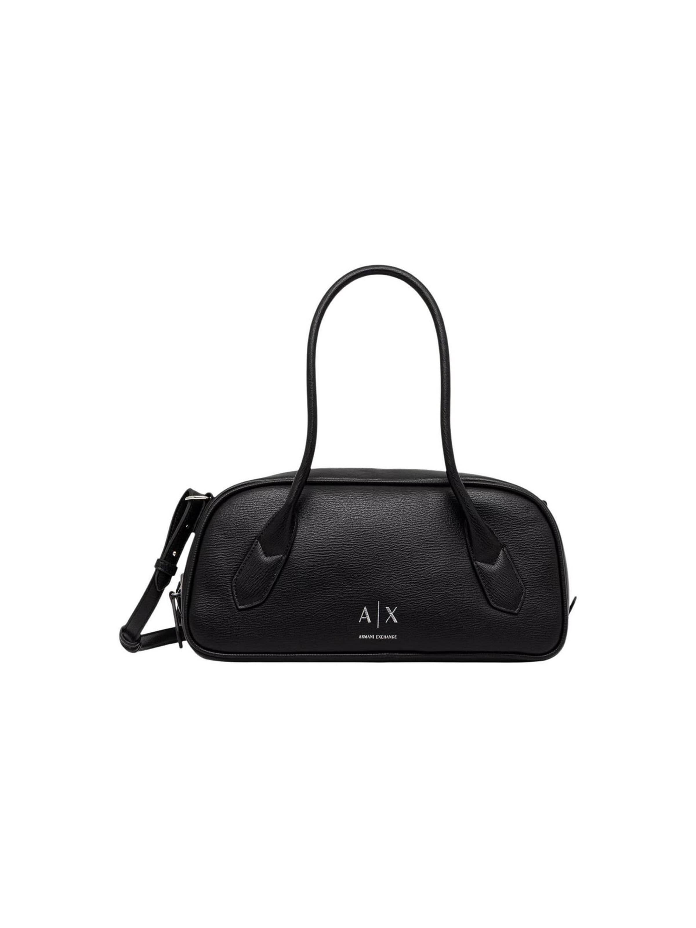 Borsa a spalla di ARMANI EXCHANGE in nero: frontale