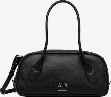 Borsa a spalla di ARMANI EXCHANGE in nero: frontale
