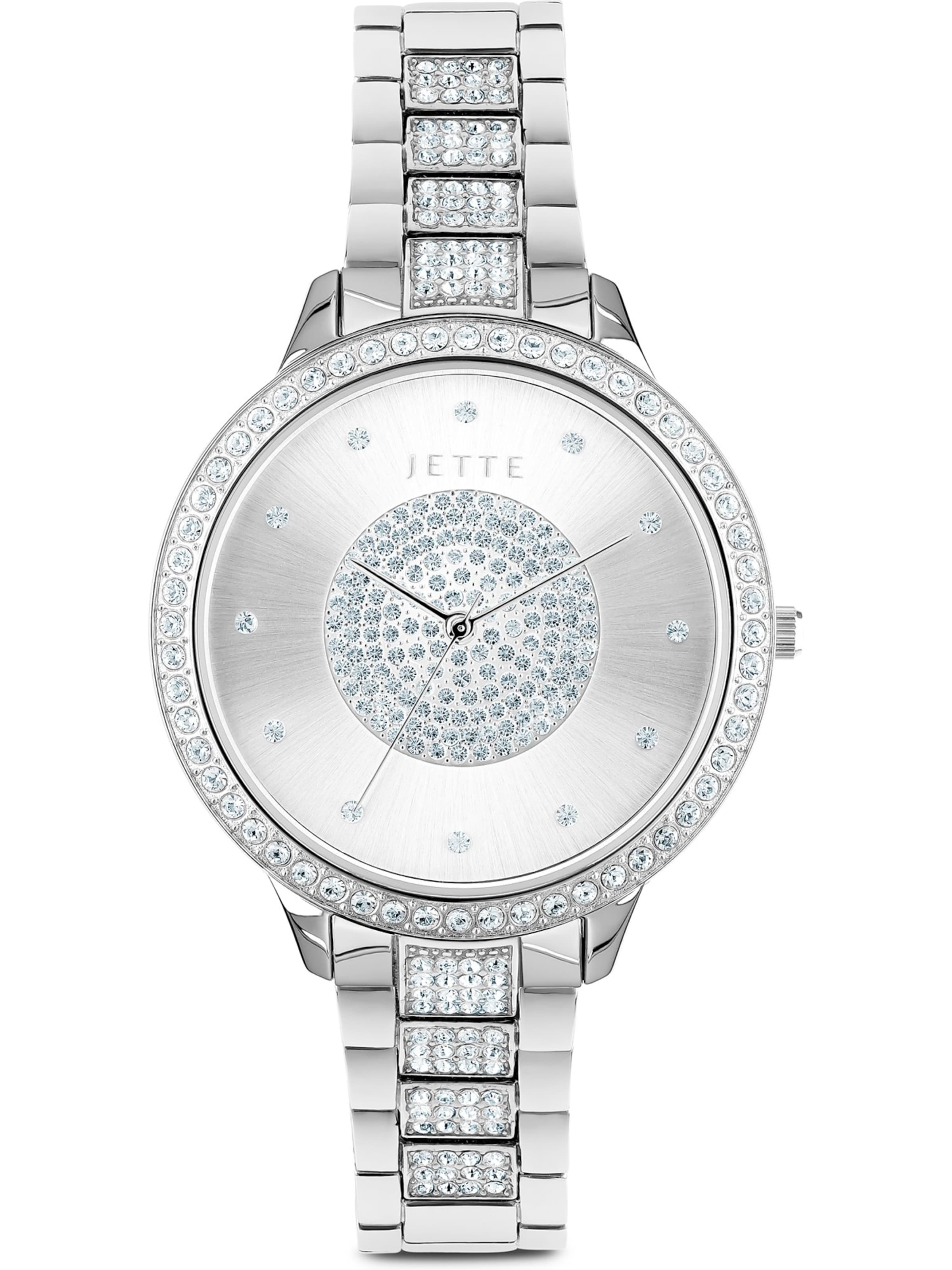 JETTE Analog Watch in Silver: front