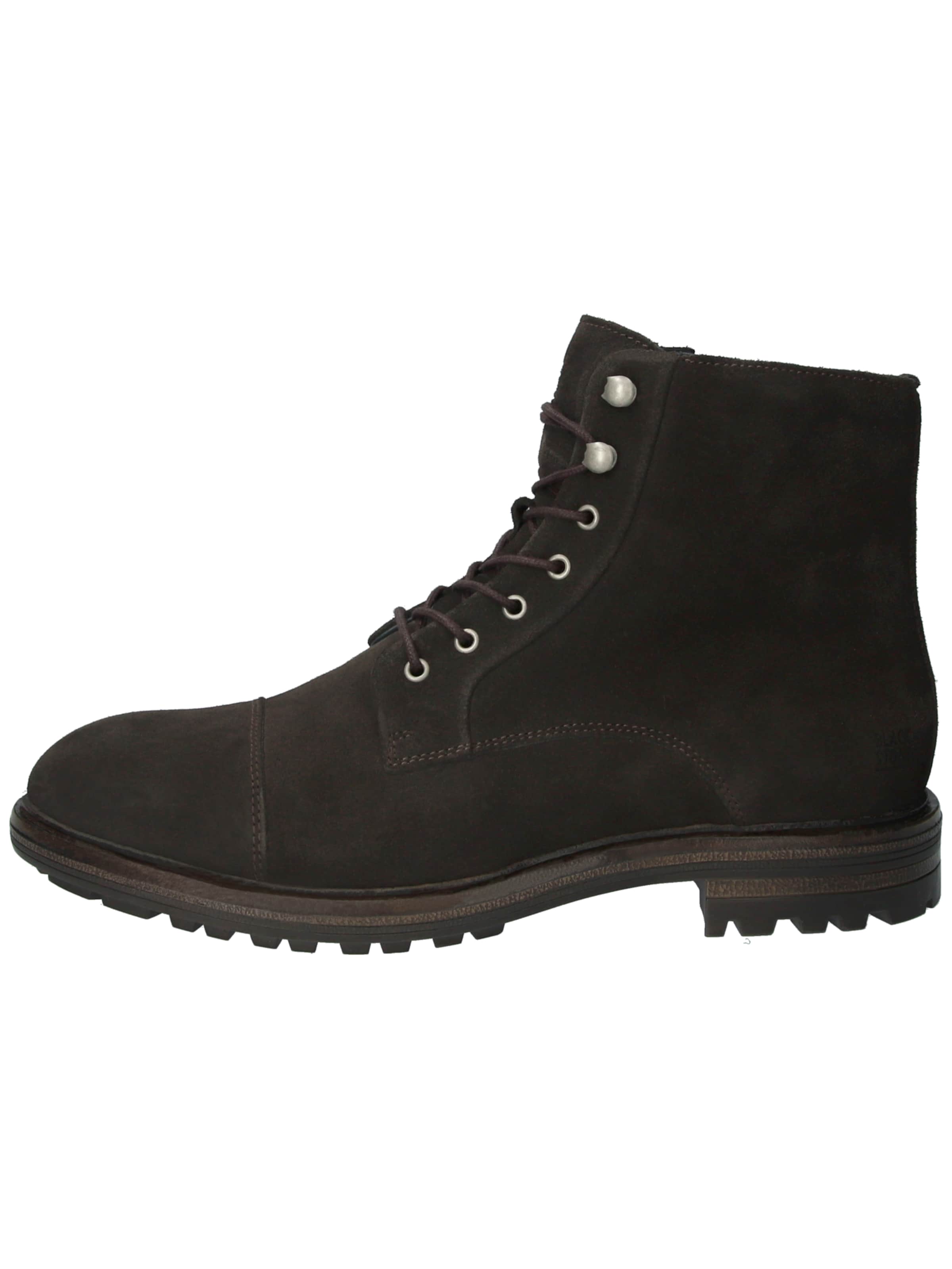 BLACKSTONE - Botas con cordones 'Lester UG20' en marrón: frente