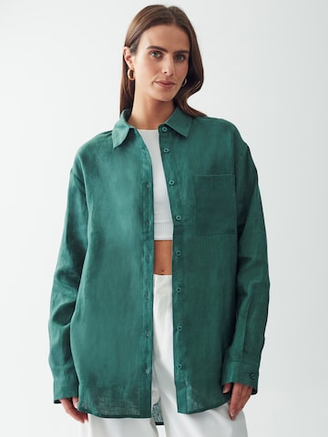 Camicia da donna di Calli in verde: frontale