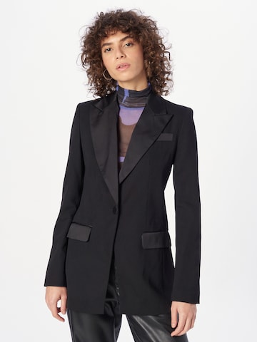 River Island Blazer | črna barva: sprednja stran