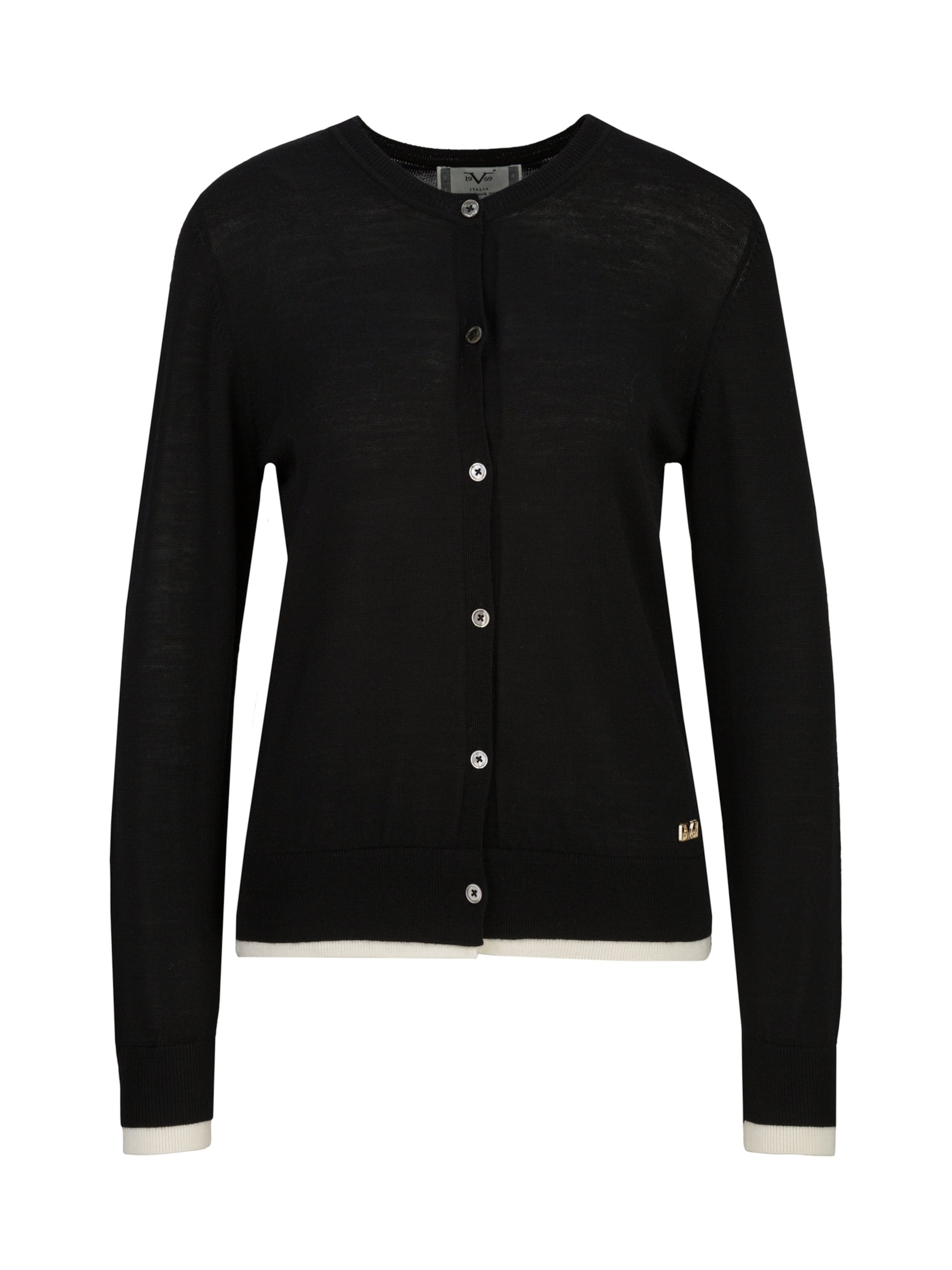 Cardigan 'Noella' 19V69 ITALIA en noir : devant