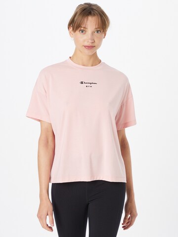 Champion Authentic Athletic Apparel Funkcionalna majica | roza barva: sprednja stran