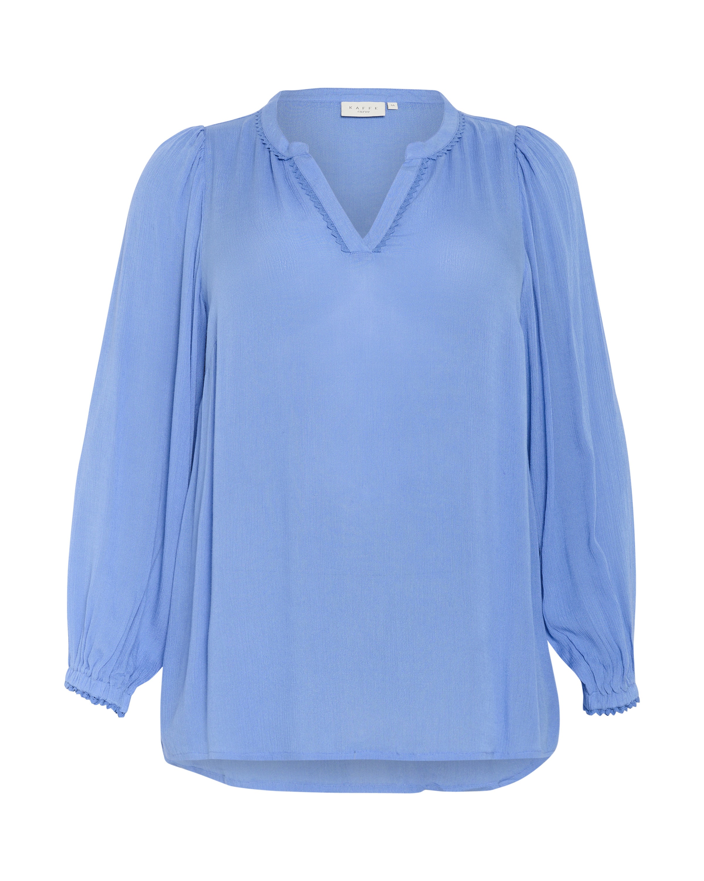 KAFFE CURVE - Blusa 'Noah' em azul: frente