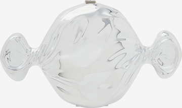 KRZY Clutch in Silber: Vorderseite