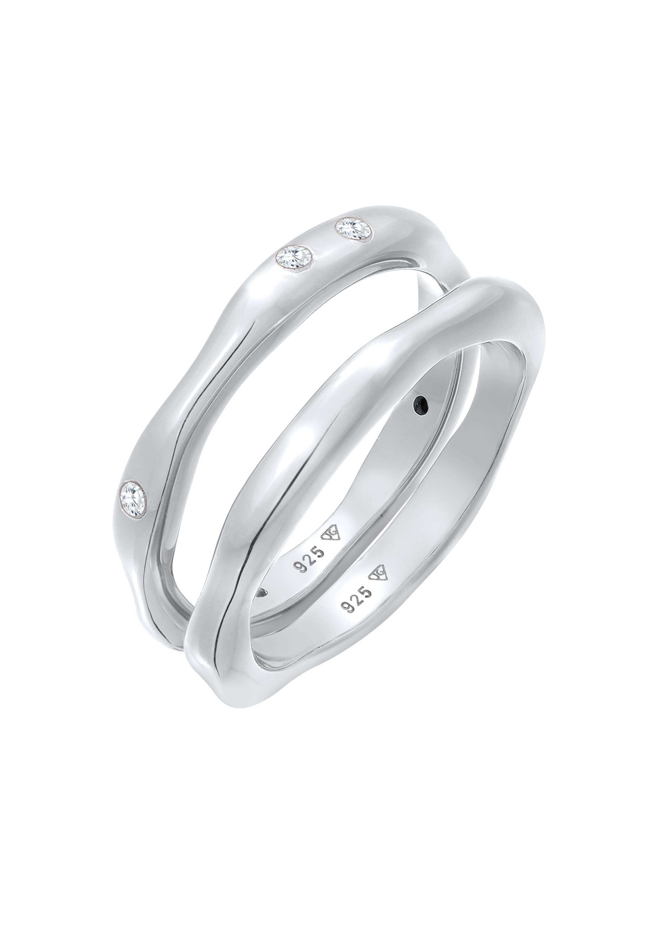ELLI Ring in Silber: Vorderseite