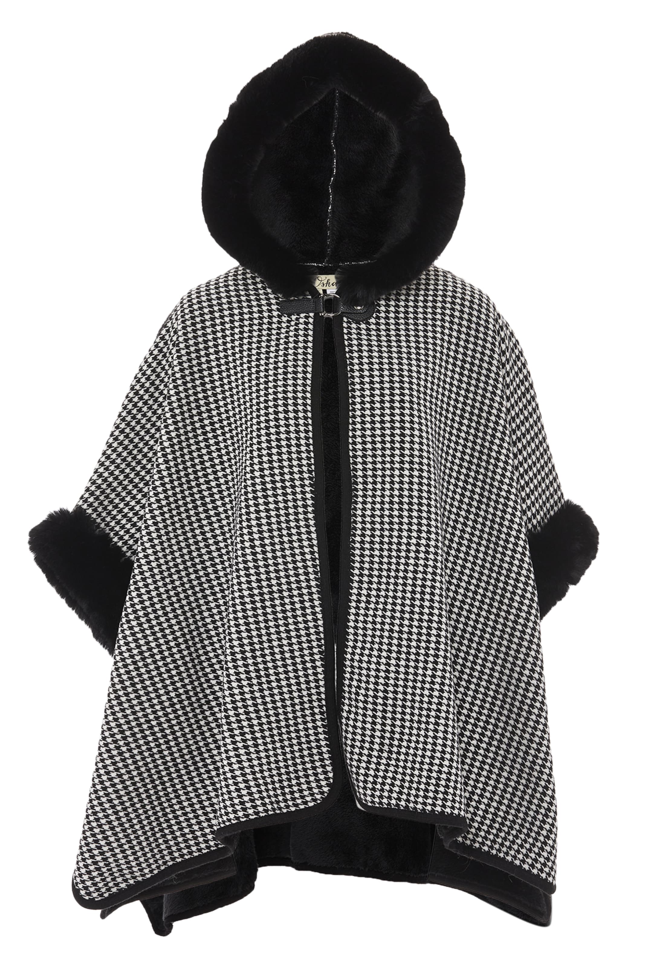 FRAULLY Кейп в Черный: спереди