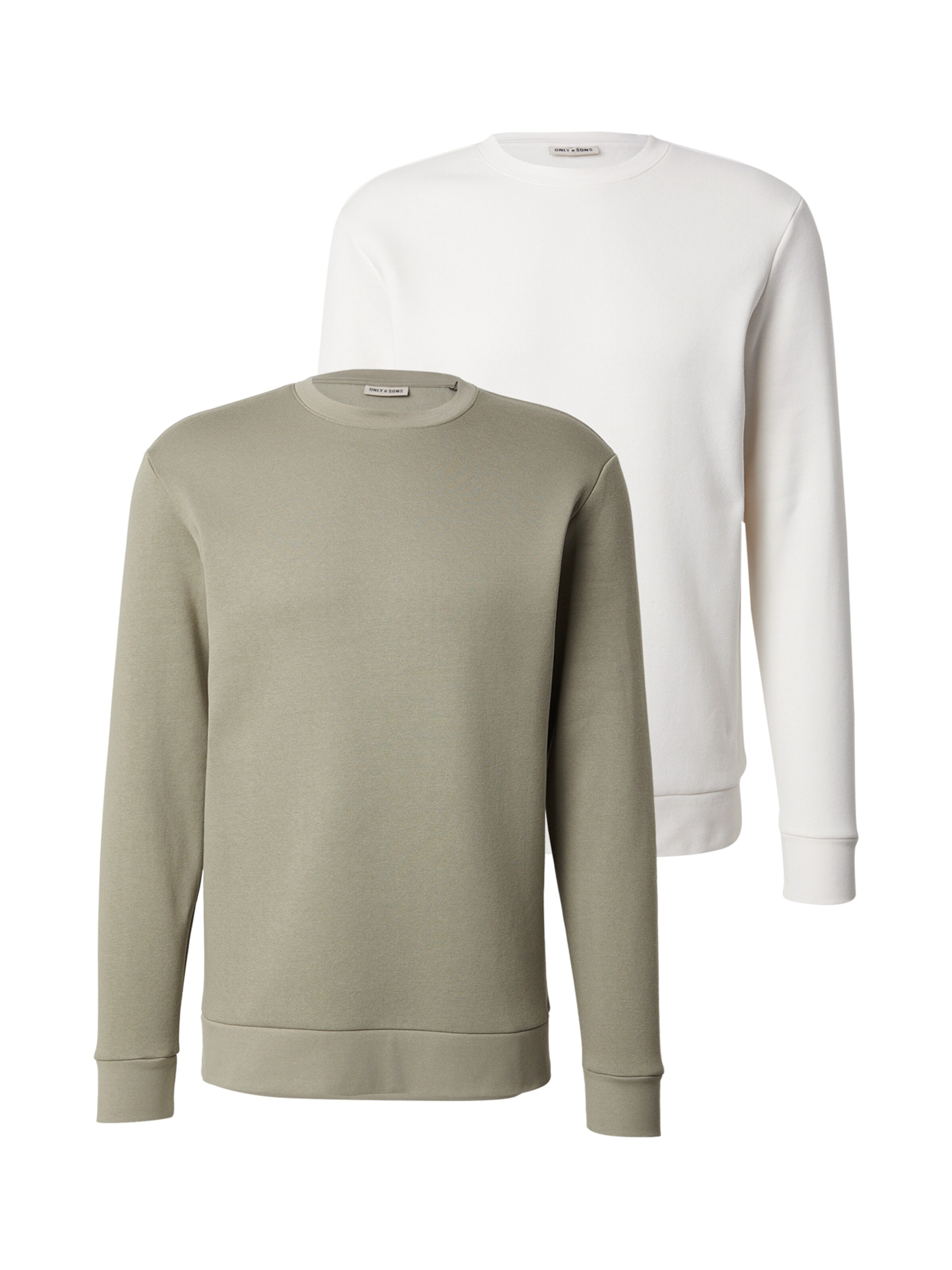 Only & Sons Свитшот 'ONSCHASE' в Серый / Белый, Обзор товара