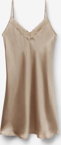 INTIMISSIMI Negligée 'Silky Flowers' in Beige: Vorderseite