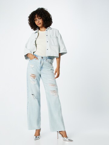 rag & bone Wide Leg Jeans 'LOGAN' i blå