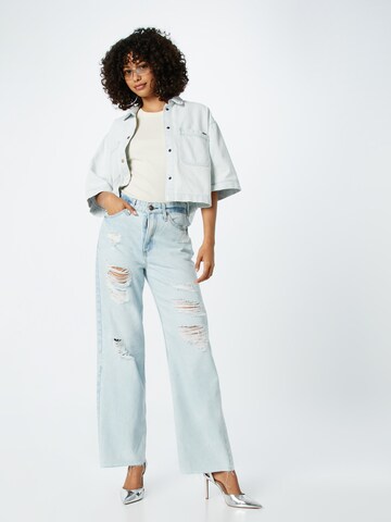 rag & bone Wide Leg Jeans 'LOGAN' in Blau