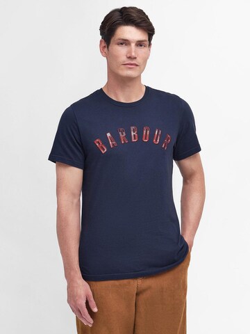 Barbour T-Shirt 'Ancroft' in Blau: predná strana