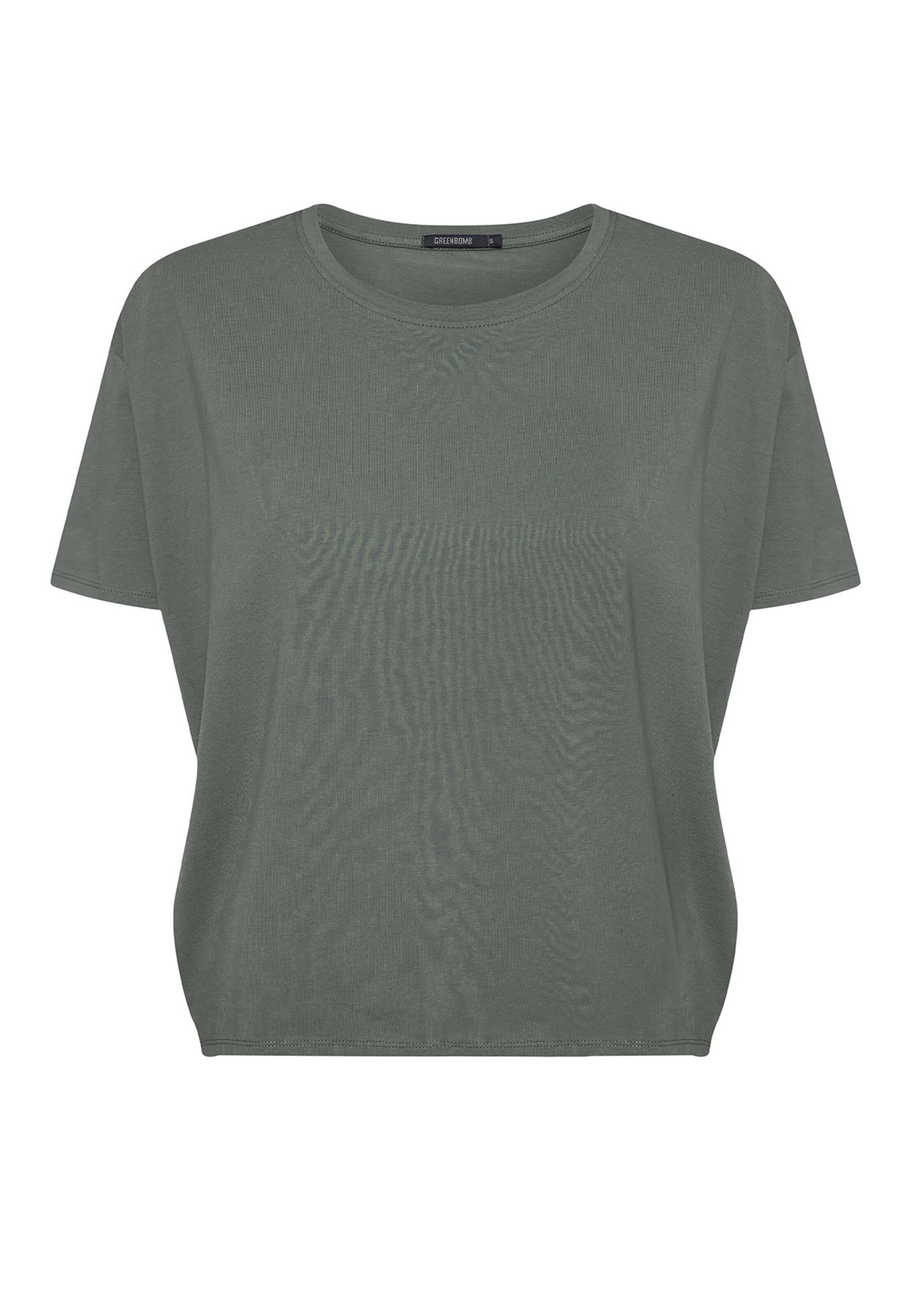 T-shirt 'Feel' GREENBOMB en vert : devant