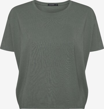 T-shirt 'Feel' GREENBOMB en vert : devant