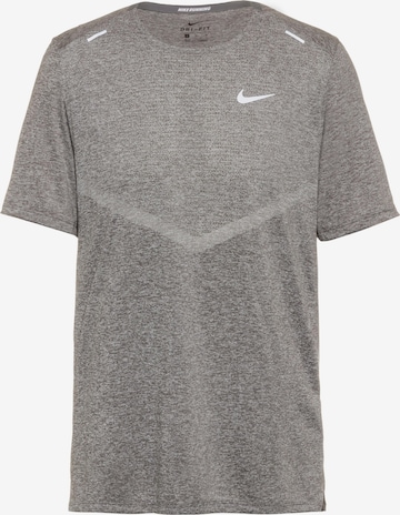 NIKE Funkční tričko 'Rise 365' – šedá: přední strana