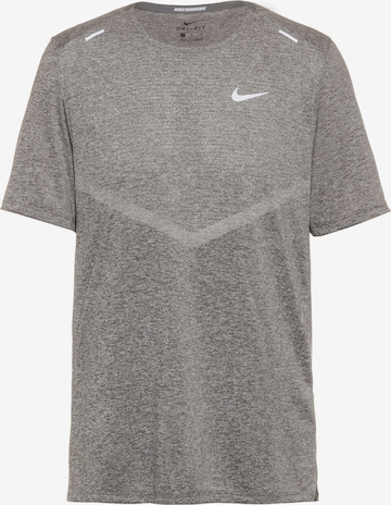 Tricou funcțional 'Rise 365' de la NIKE pe gri: față