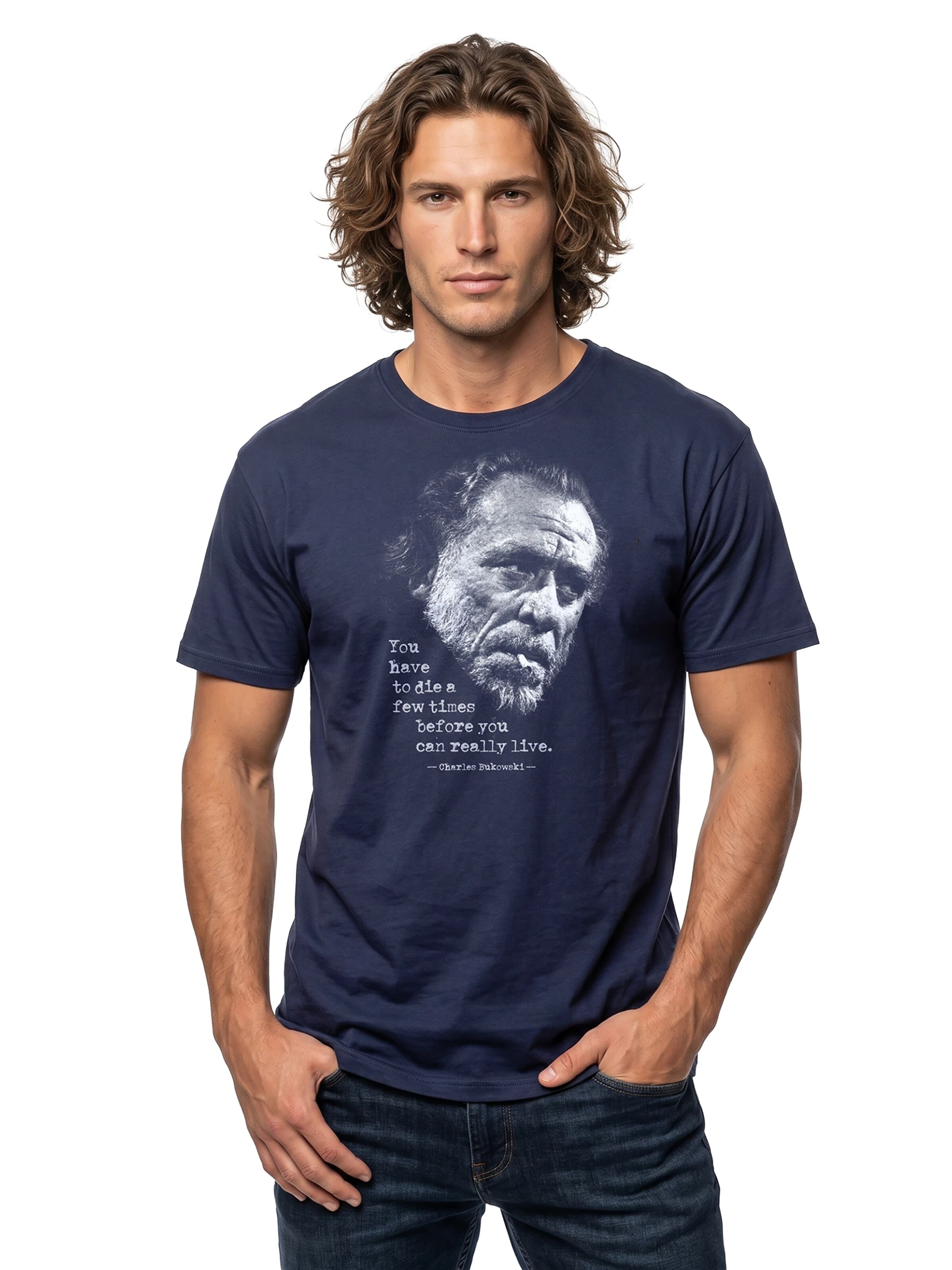 MAKAYA Shirt 'You have to die' in Blue