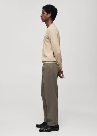 MANGO MAN Sweater 'Ten' in Beige