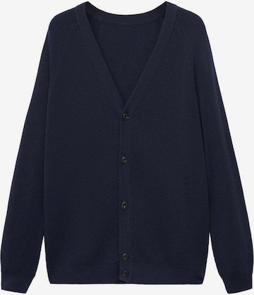 MANGO MAN Strickjacke 'Hodei' in Blau: Vorderseite