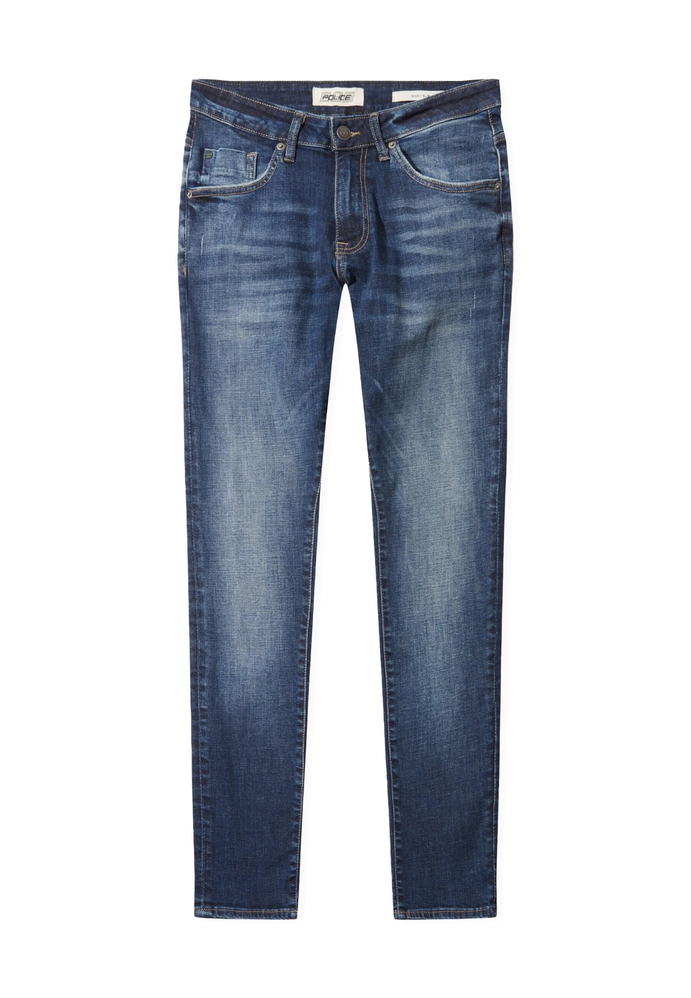 883Police Normální Džíny 'TODD1020DING' – modrá: přední strana