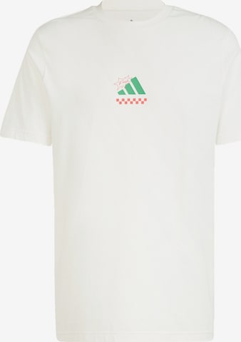 balta ADIDAS SPORTSWEAR Sportiniai marškinėliai 'Lounge Pizza': priekis