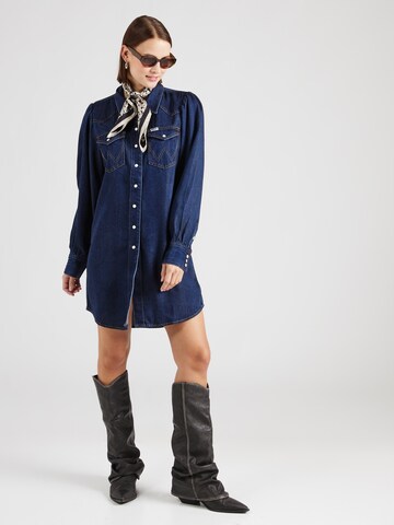 WRANGLERKošulja haljina 'BALLOONSLEEVE SHIRT DRESS' - plava boja