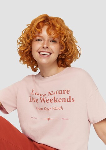 T-shirt QS en rose