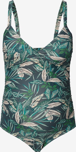 Noppies Badedrakt 'Key West' i beige / smaragd / pastellgrønn / mørkegrønn, Produktvisning