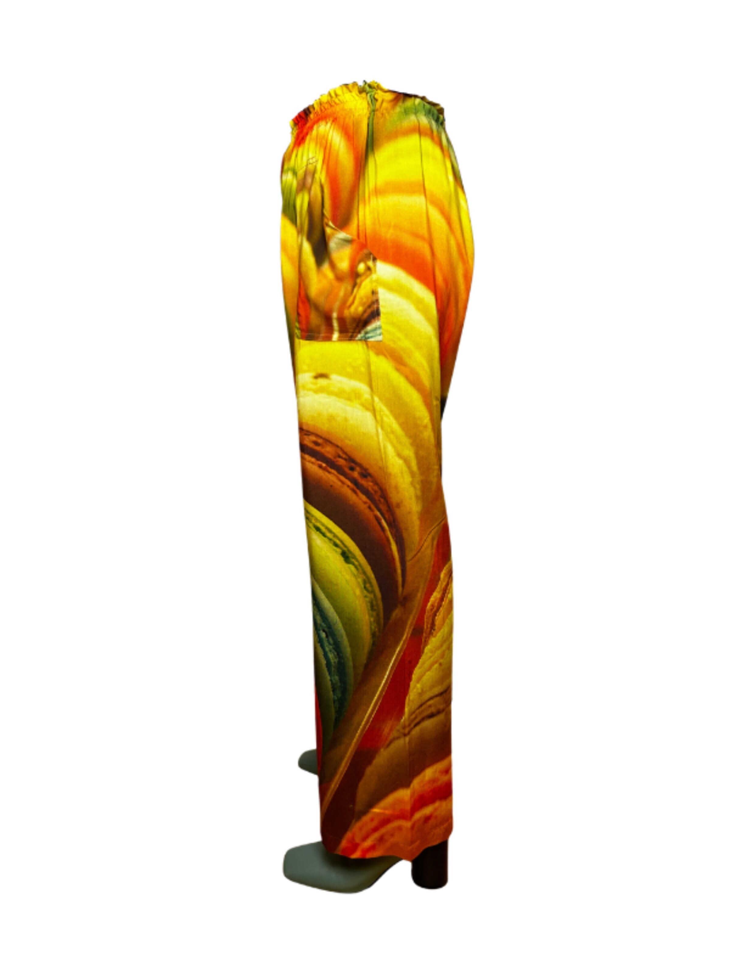 fabrari Loose fit Trousers 'Viskose Hose' in Mixed colours