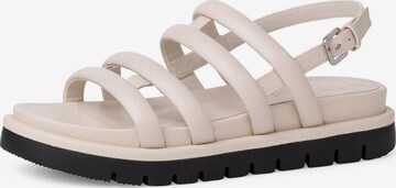 TAMARIS Sandalen met riem in Beige: voorkant