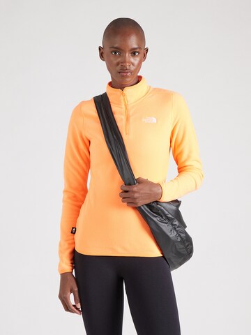 THE NORTH FACE Sports sweater '100 GLACIER' in Orange: front