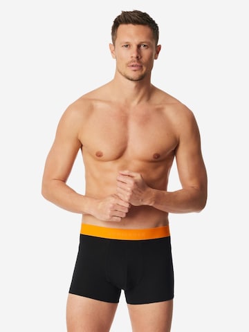 SCHIESSER Boxershorts '95/5 Organic Cotton' in Zwart: voorkant