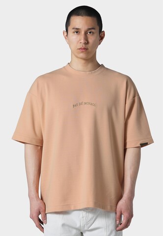 T-Shirt 'JAQUARD V1' Pas De Monaco en orange : devant