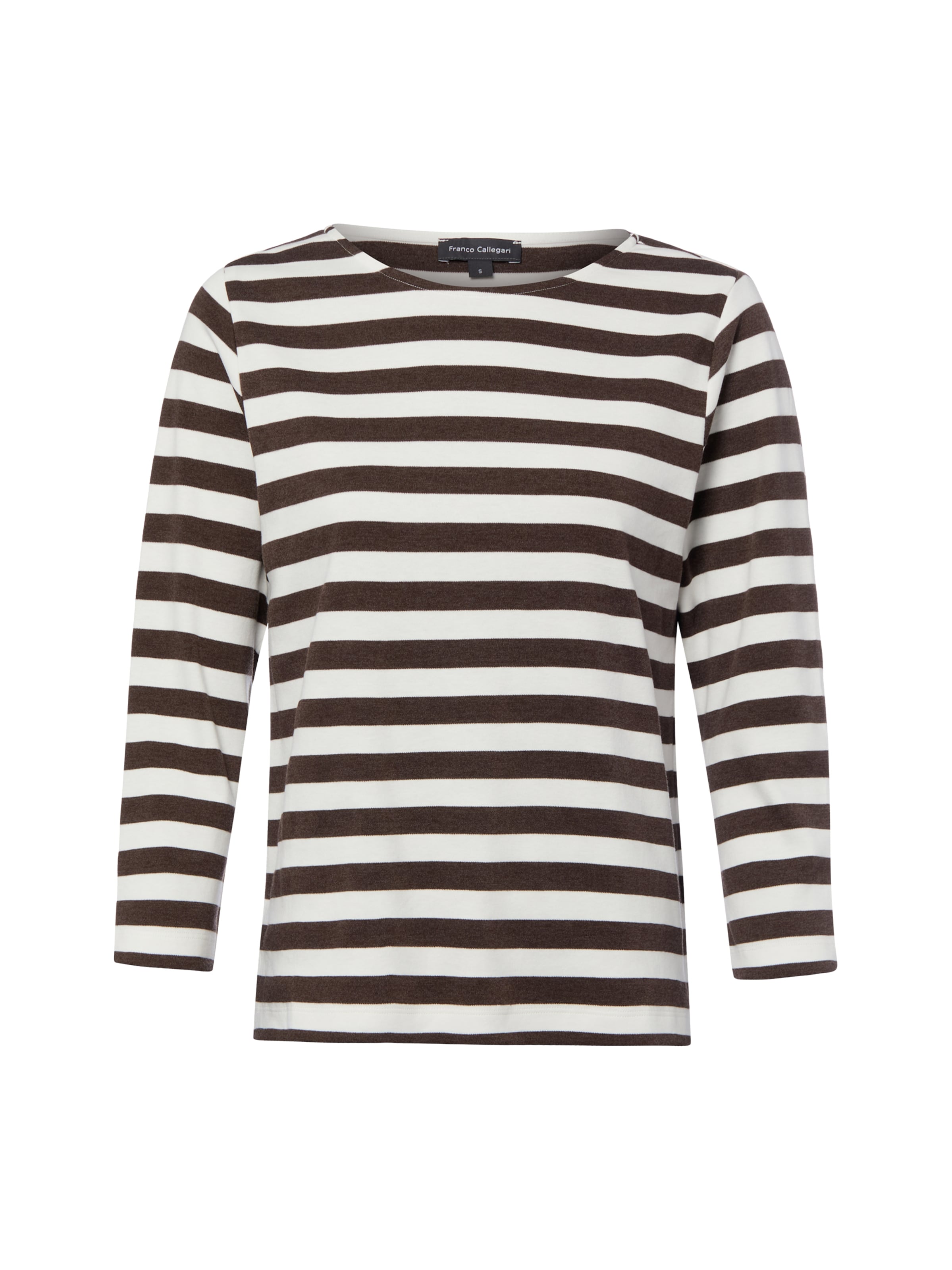 T-shirt Franco Callegari en marron : devant