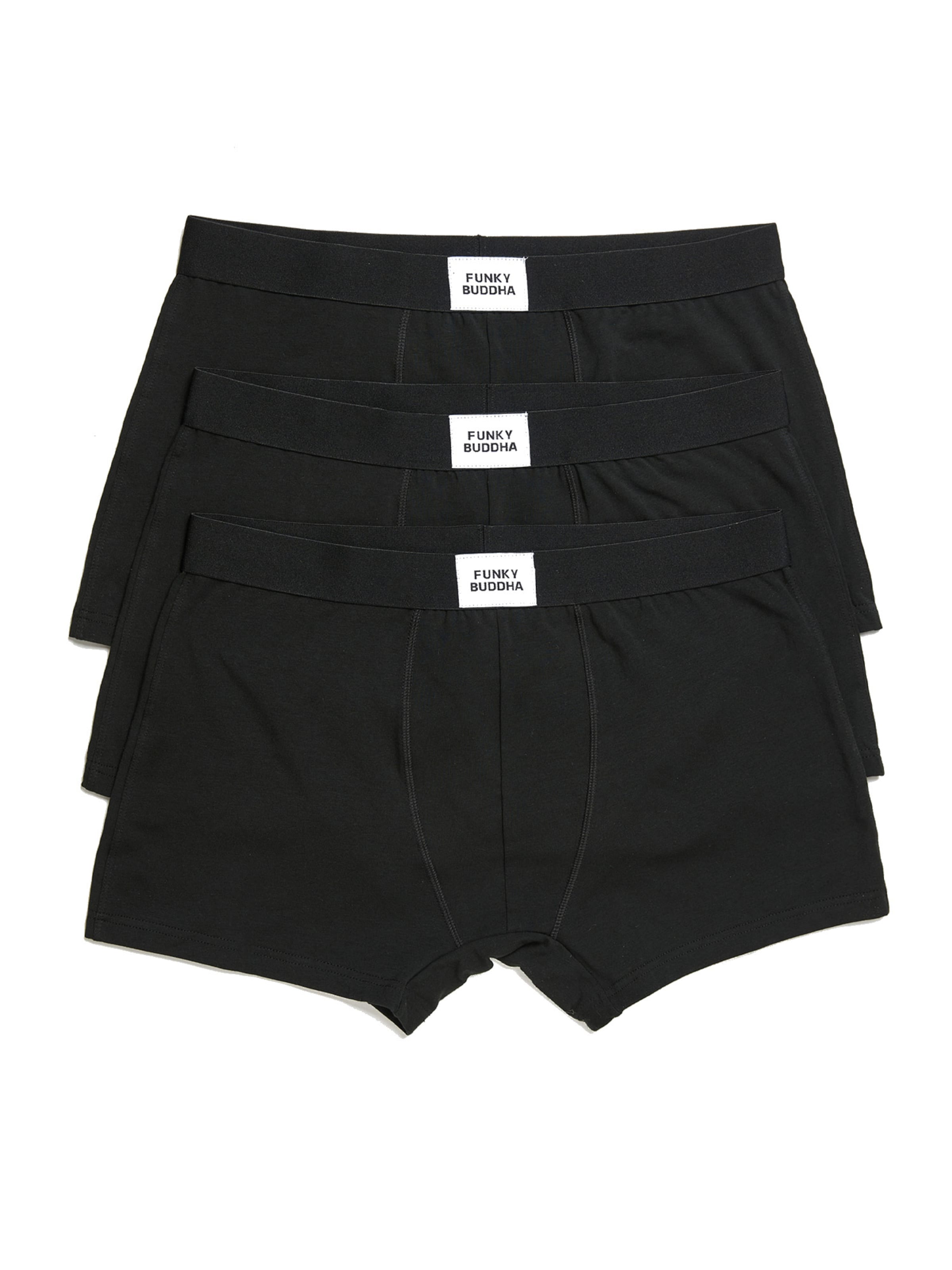 Funky Buddha Boxershorts i svart: framsida