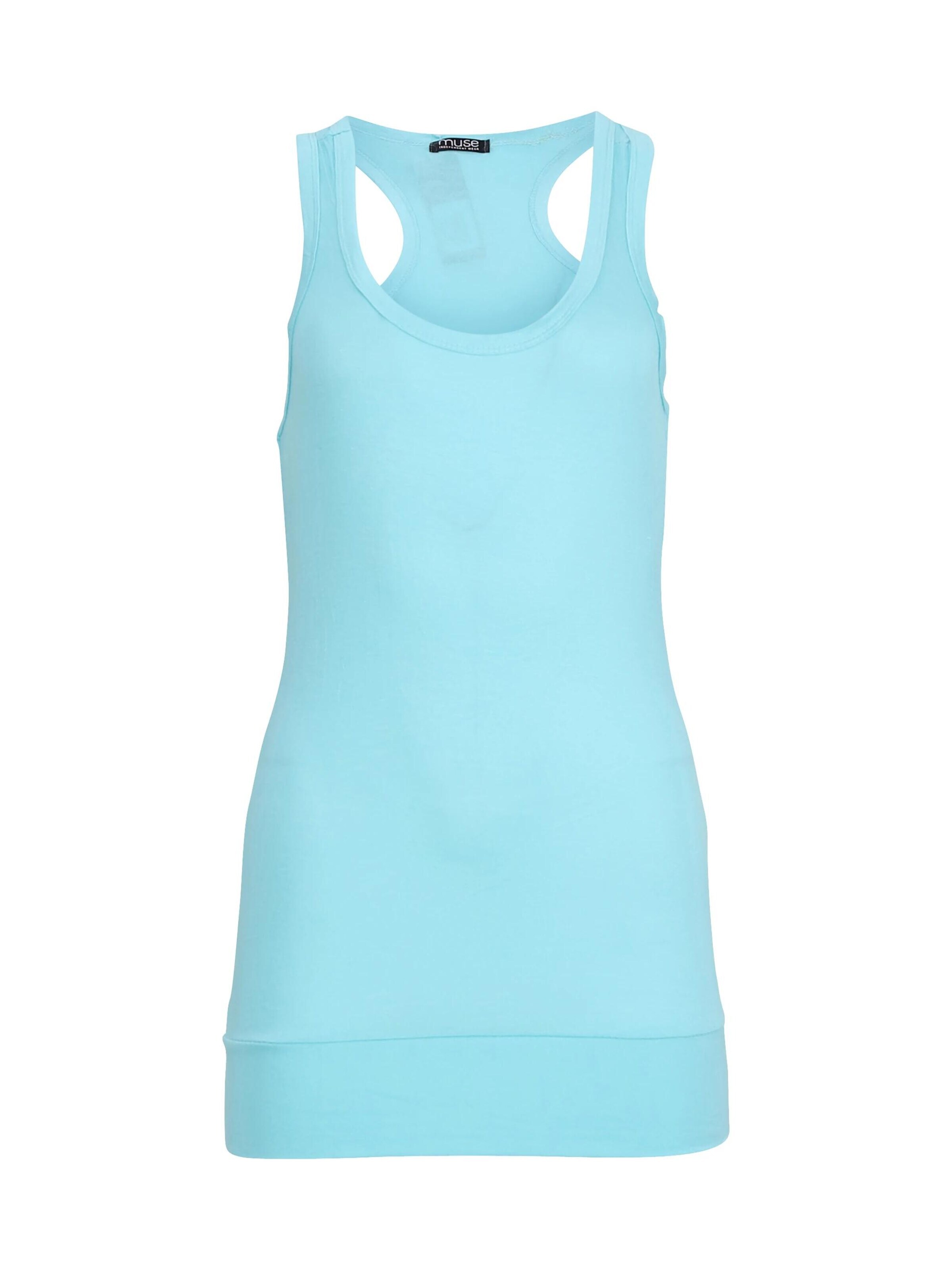 Easy Young Fashion Top in Blue: front