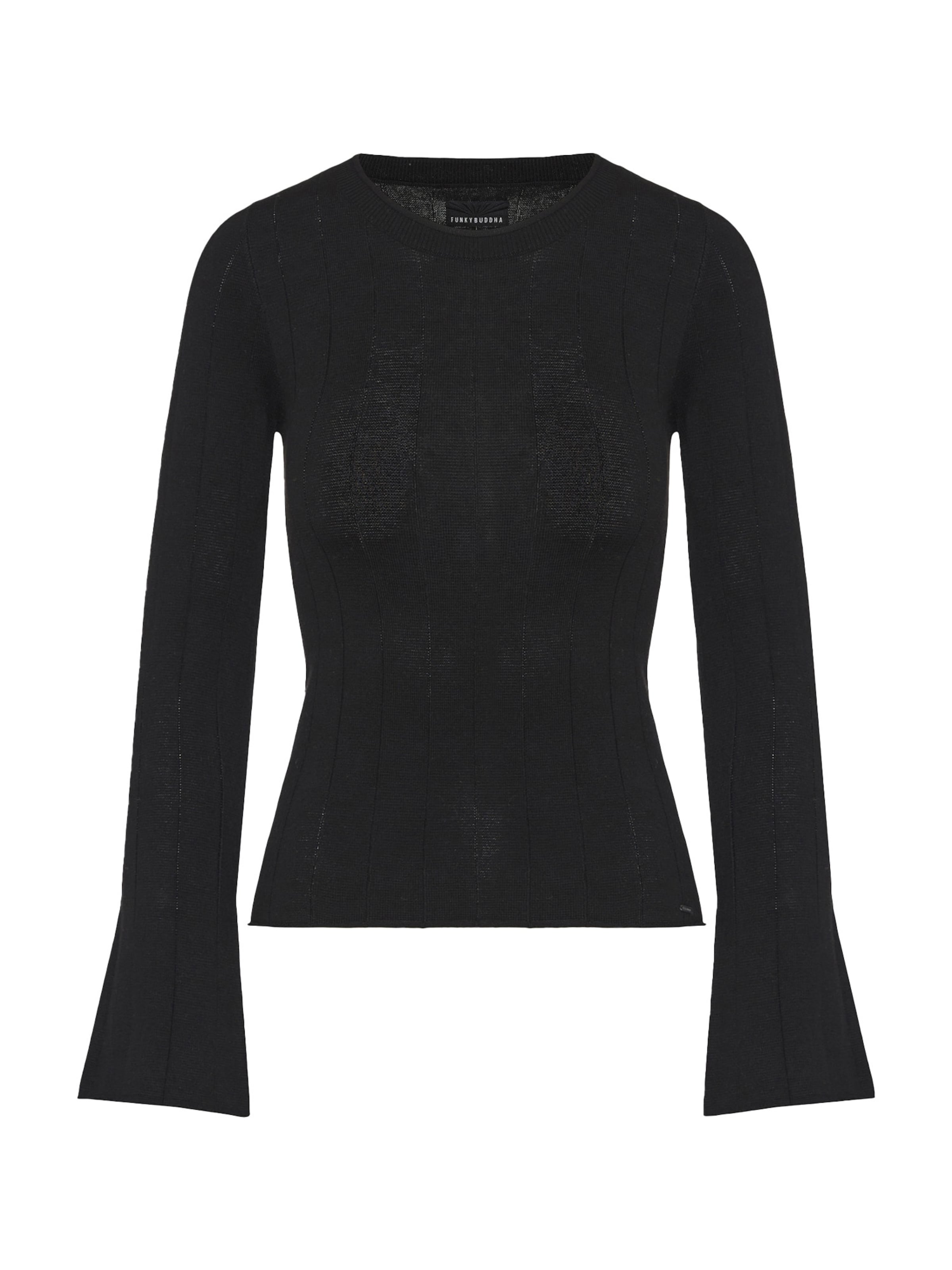 Funky Buddha Sweater in Black: front