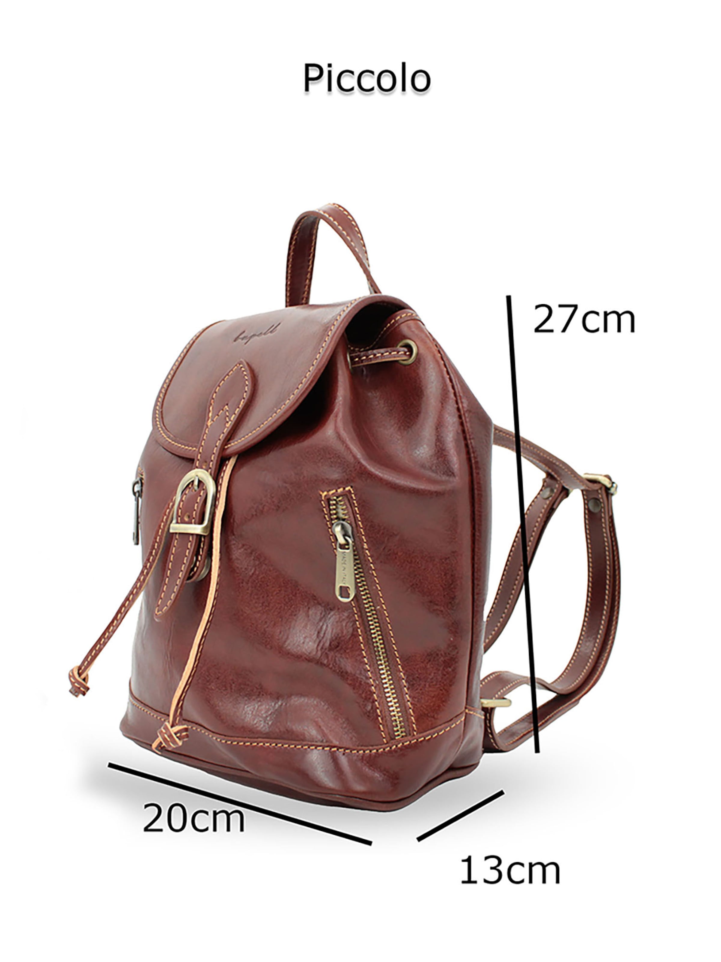 bupell Backpack 'Violetta Piccolo' in Brown