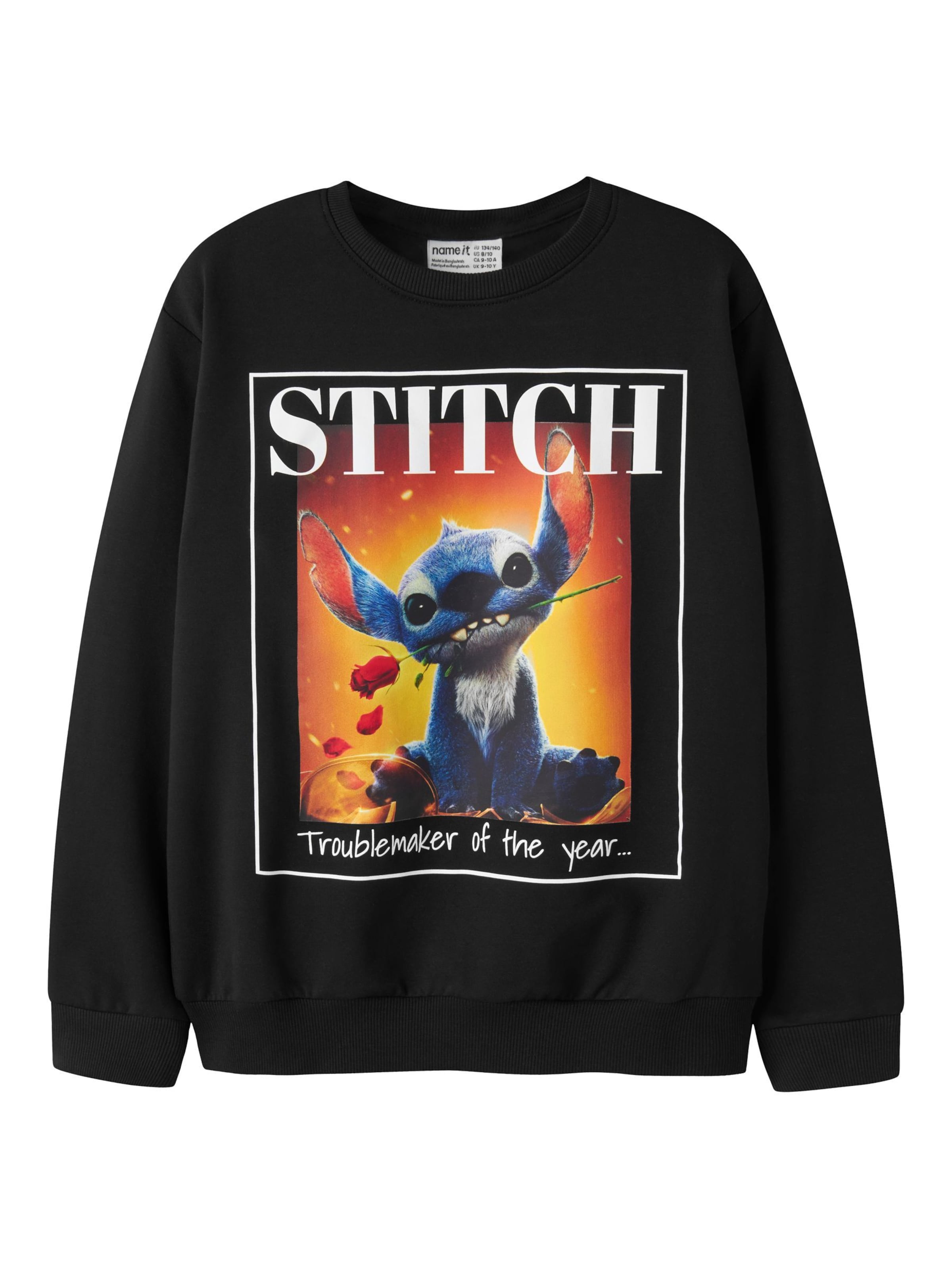 NAME IT - Sudadera en negro