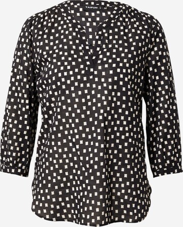 TAIFUN Blouse in Zwart: voorkant