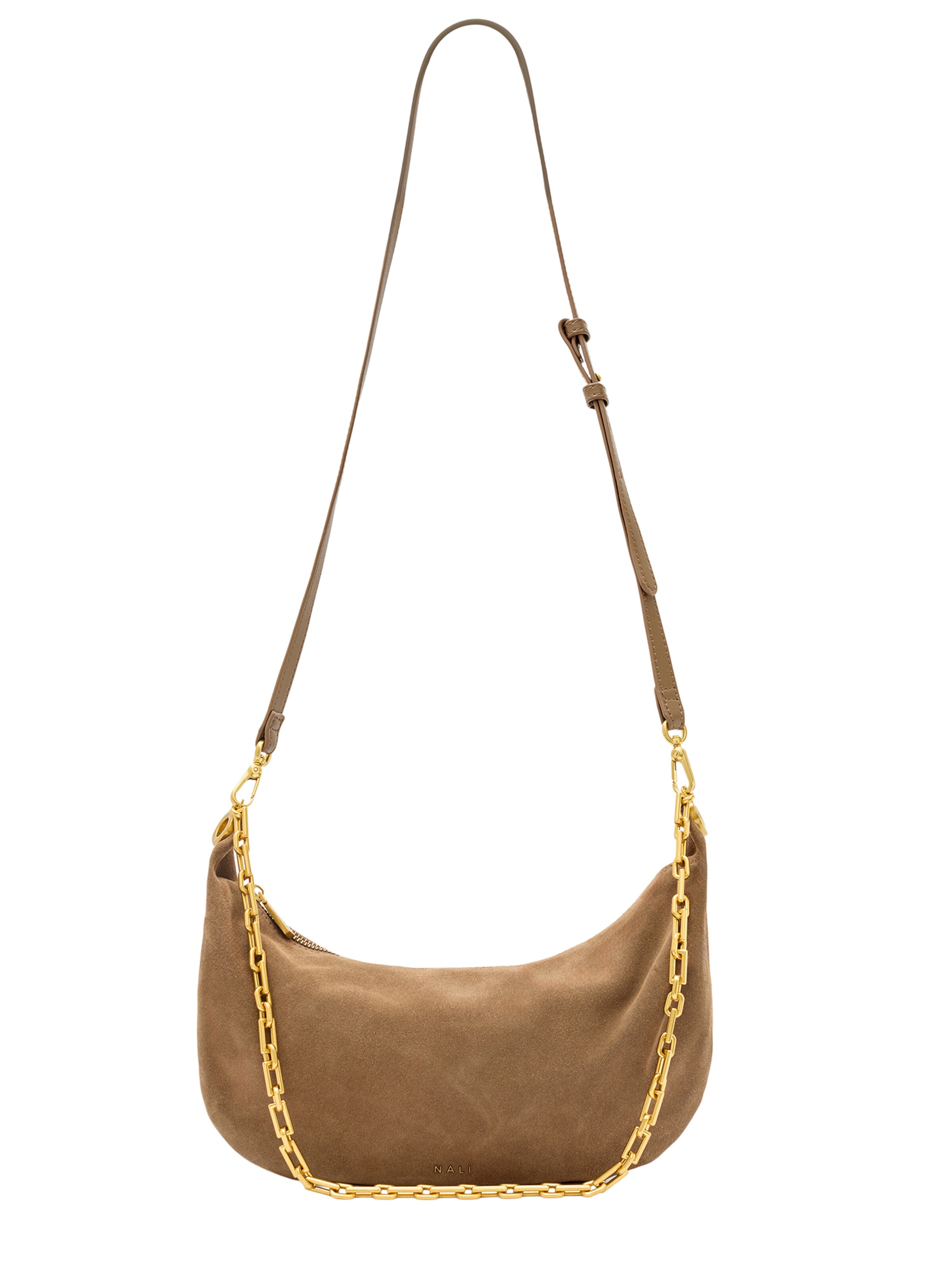 NALì Schultertasche 'Hailey' in braun, Produktansicht