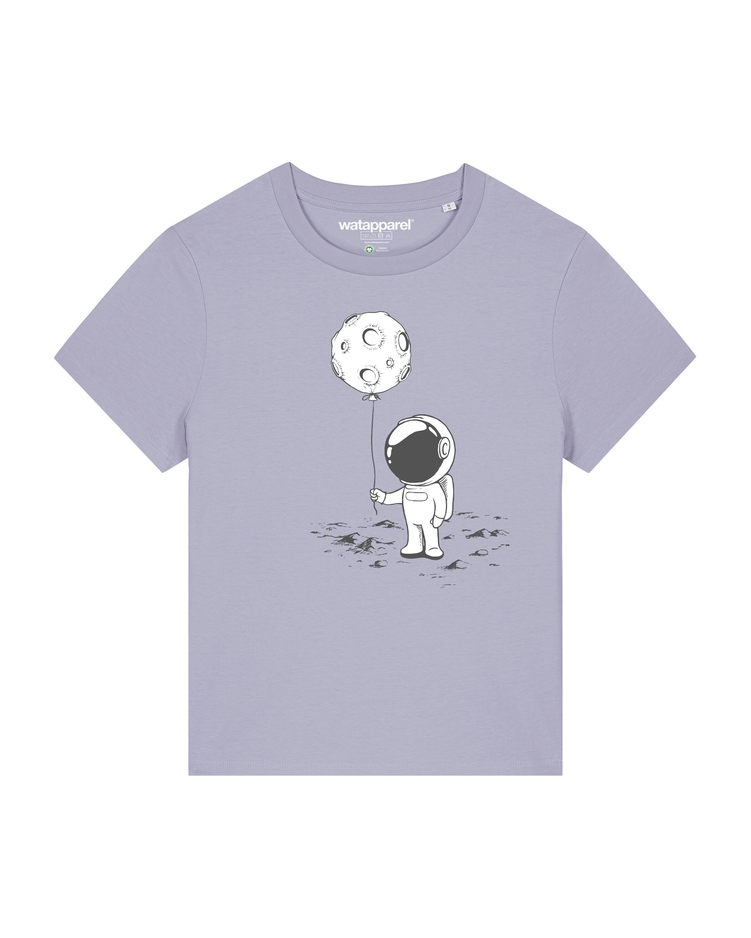 T-shirt Watapparel en violet : devant