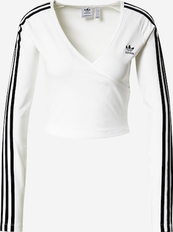 ADIDAS ORIGINALS Тениска в бяло: отпред